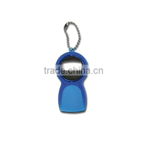 plastic bottle opener and keychain