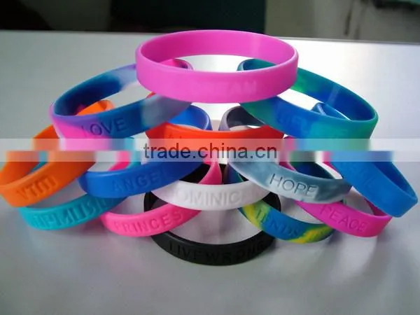 Deboss Logo Silicon Wristband/Bracelets