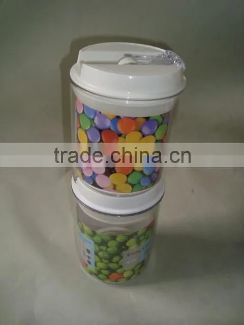 0.5L round shape airtight food storage container