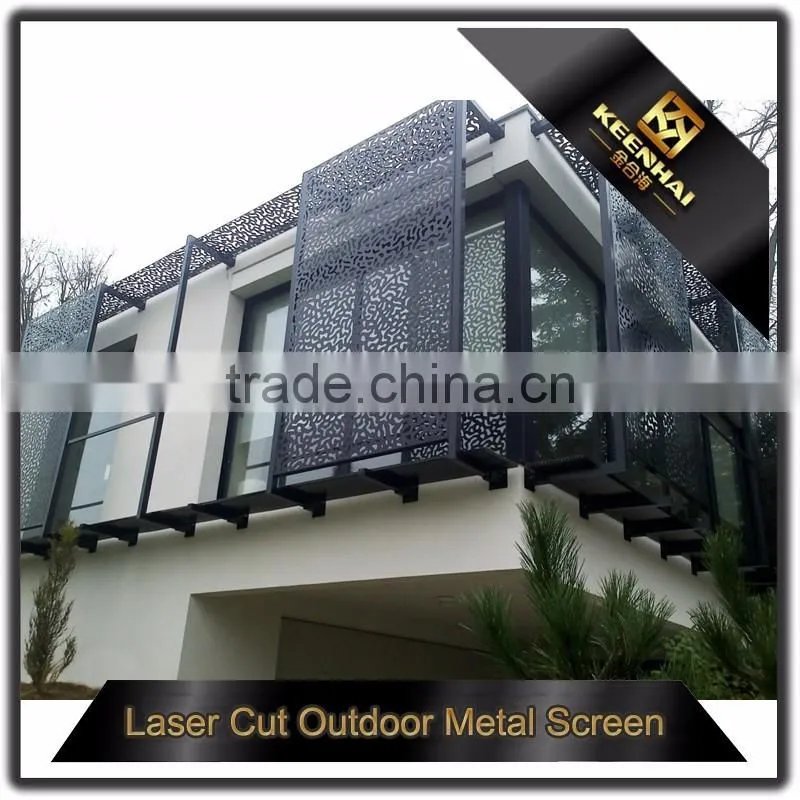 Architectural Aluminum Decorative Indoor Curved Metal Garden Fencing