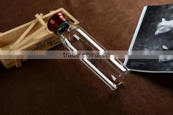 glass water bottle New design heat-resistant custom borosilicate water bottle,water glass bottle