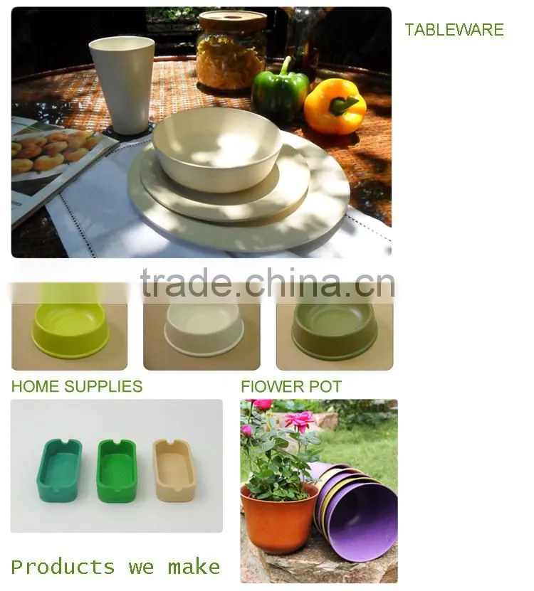 2016 hot selling bio bamboo fibre planter pots