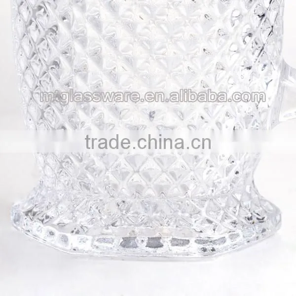 crystal wine decanter water pitcher with handle