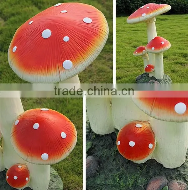 Resin mushroom yard ornament outdoor garden mushroom statues