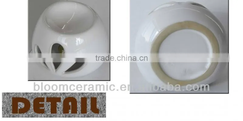 Heart design porcelain oil burners