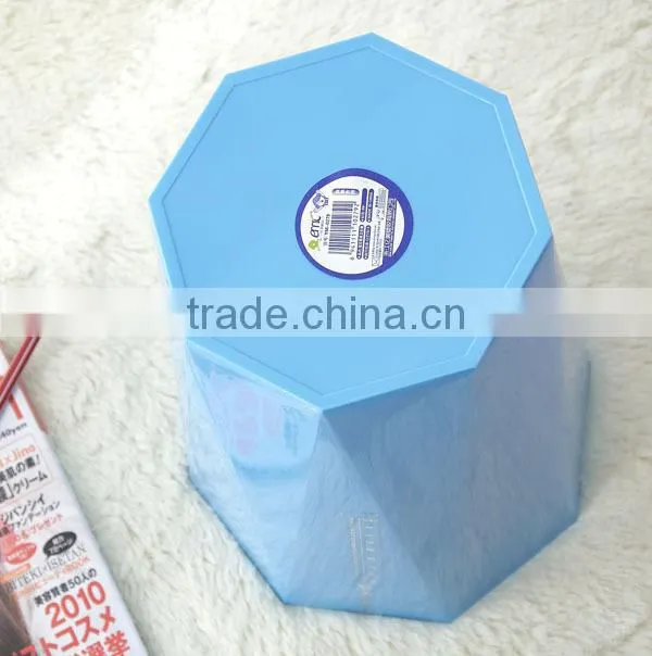0279 Plastic PP Diamond trash can witn colorful
