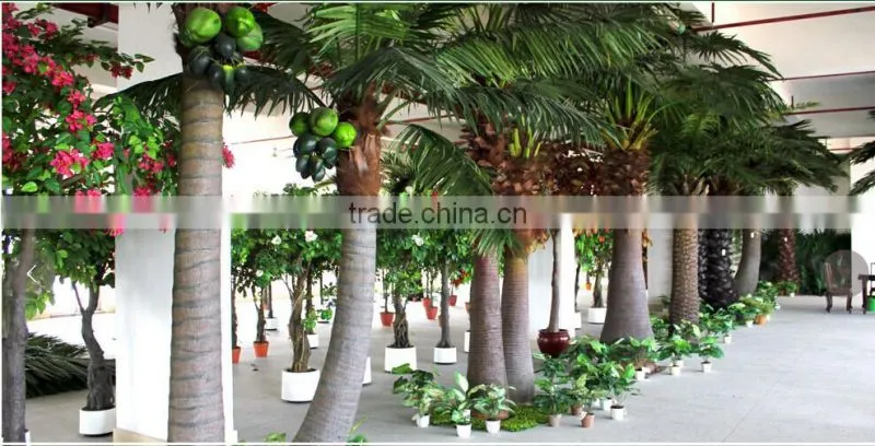 APM047 GNW mini artificial plastic palm trees for outdoor decorations