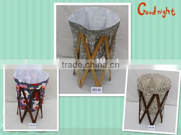 Product Description Canvas Bags Folding Laundry Basket/Hamper