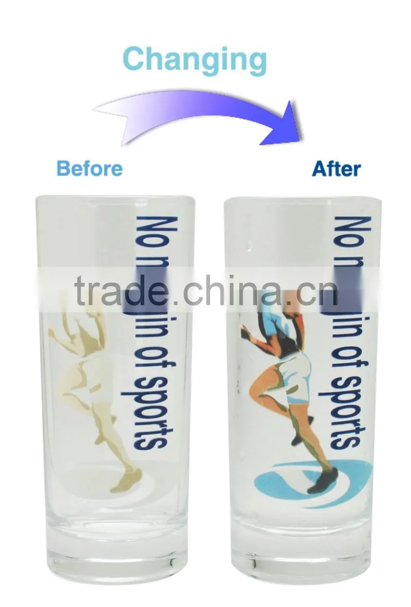Magic Item Cold Color Changing beverage Glass Cup