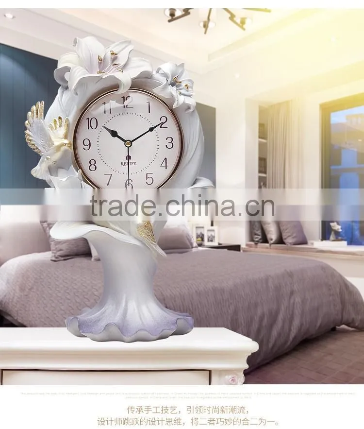 M31A momoda Luxury new home decorations table clock antique home decoration standing clock