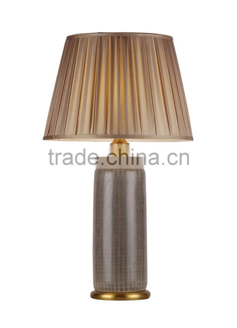 BISINI Antique Ceramic Gray Desk Lamp