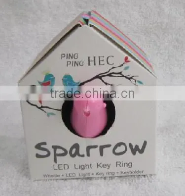 bird's nest key ring with whistle hang on the wall