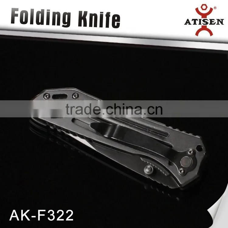 High Quality Outdoor Knives Stainless Steel Handle Folding Knife