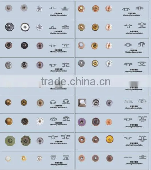 KMJ-2128 series classical design jeans rivets for clothes