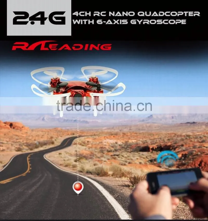 2.4G 4CH RC Nano Quadcopter with 6-axis gyroscope