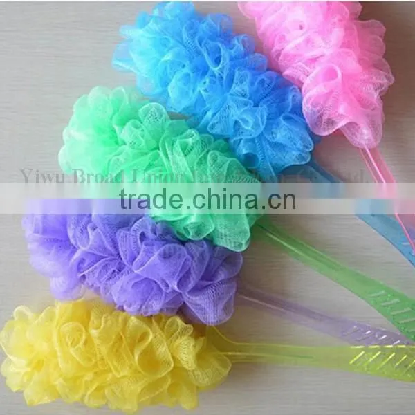 Mesh Bath Sponge Massage Bath Scrub With Handle