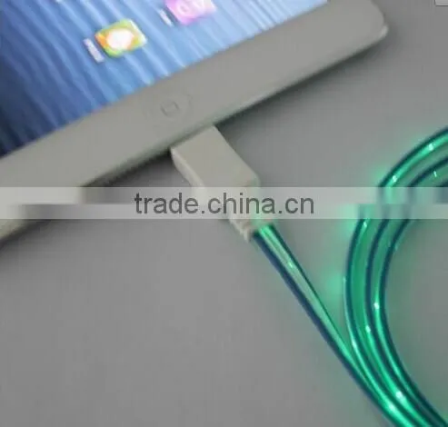 Visible Flowing Current USB Charging Cable for iphone 4/5