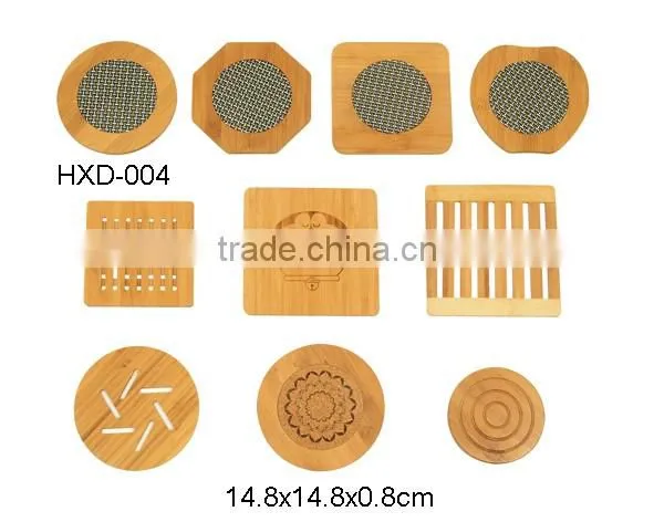 New Style Bamboo Tea Cup Mat Bamboo Coaster