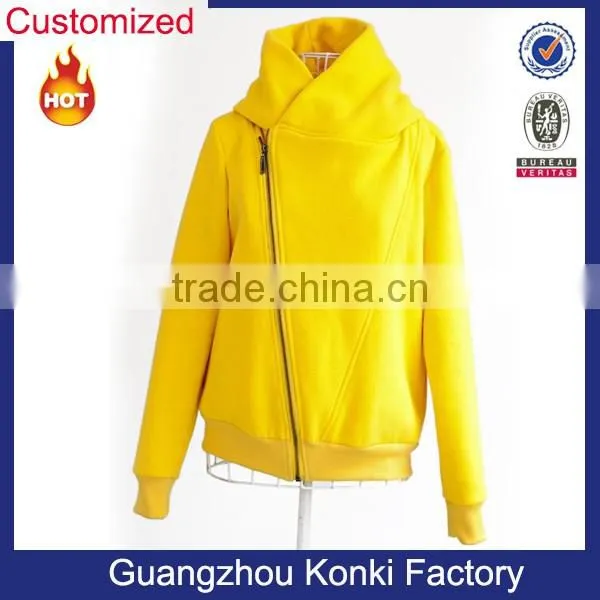 wholesale yellow color winter jacket women model