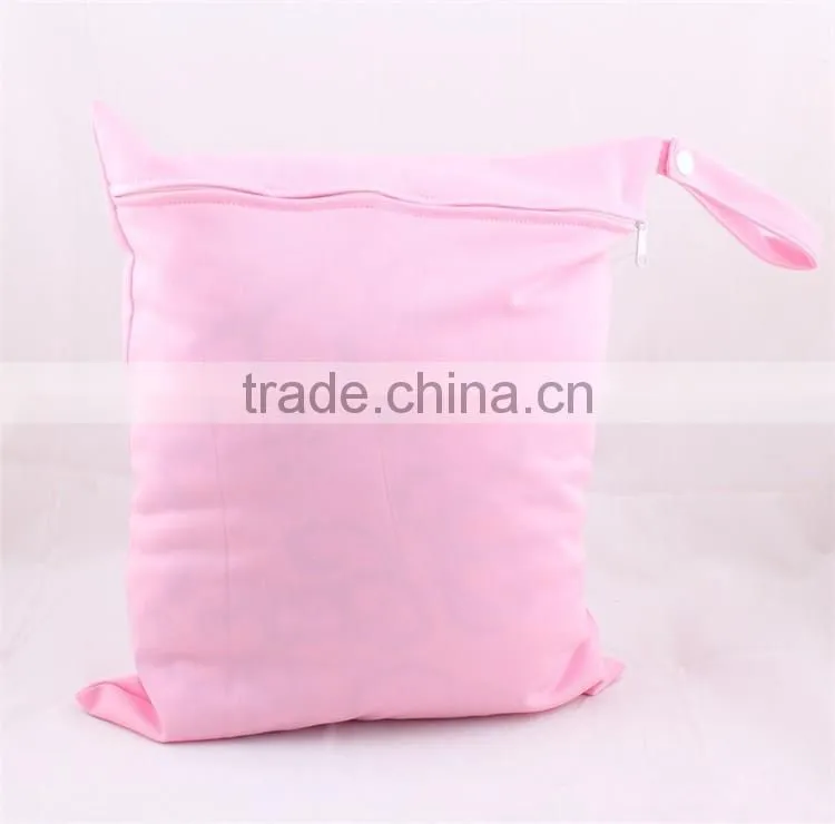 Wholesale zipper diaper bag and waterproof wet bag for baby diaper