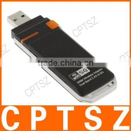 Dual Band 2.4G&5G Wireless-N USB WiFi Adapter - Black