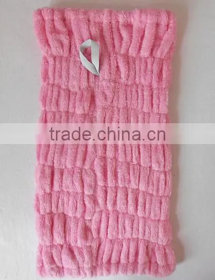 Bamboo fiber hair towel / hair drying bath towels