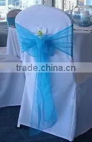Organza sash for wedding and banquet chair cover sash colorful organza chair sash