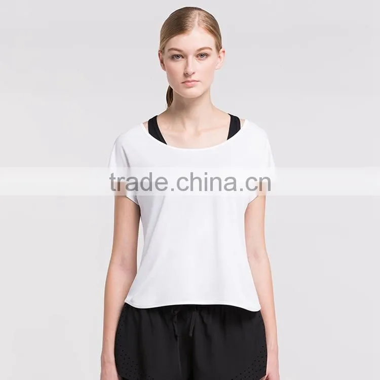 Women's Sports Base Layer Short Sleeve Tee Running/Yoga Shirt