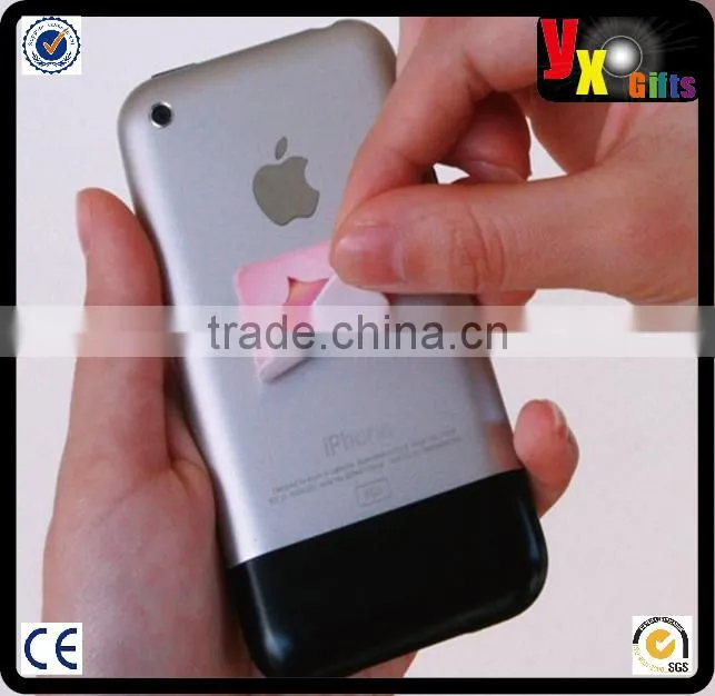 Cleanser Type and PVC,PVC UV printing+foam+microfiber cloth+dust plug Material cellphone wipes