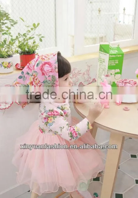 Baby girls lace dress beautiful dress long sleeve