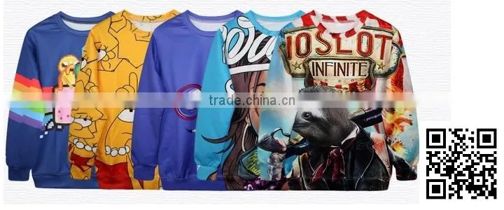 3D Printed Joggers Pullover Sweatshirt Womens Tracksuits Sports Suits Hip Hop Sportwear for Sale