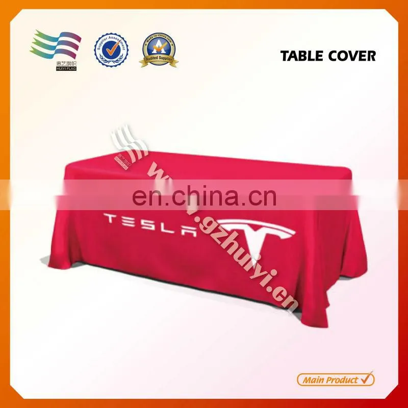 2014 Waterproof Polyester Tablecloth for Advertisement