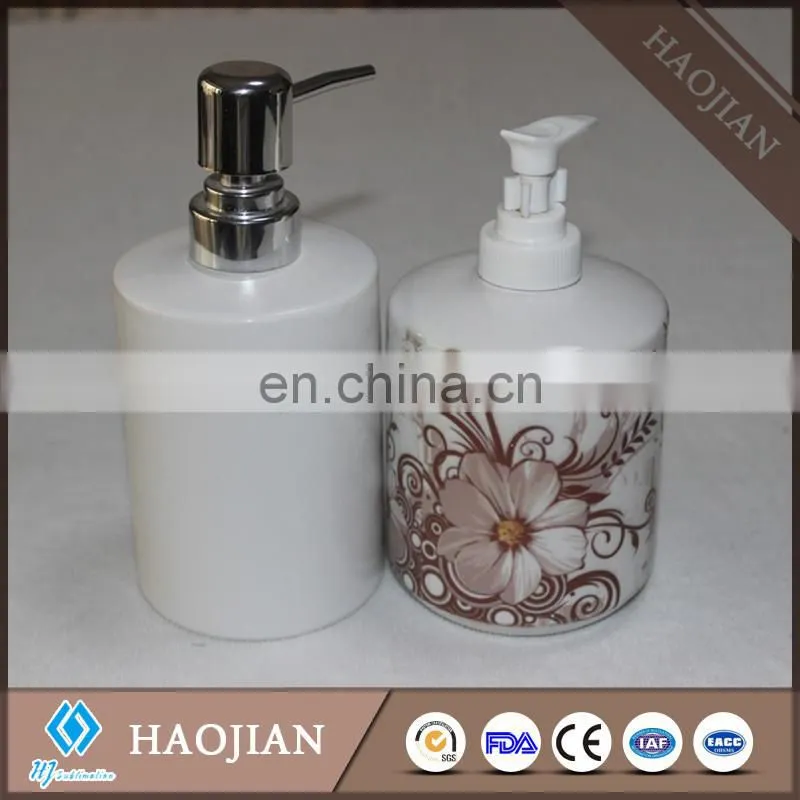 custom ceramic soap dispener for bathroom cleaning