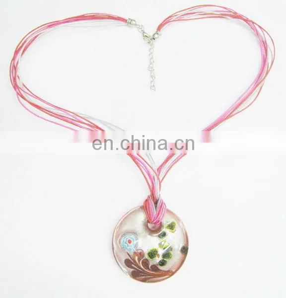 Fashion colored glazed inspired peacock pendant necklace