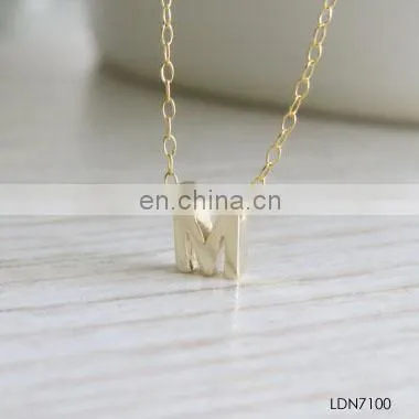 Hot seling simple initial letter r pendant necklace