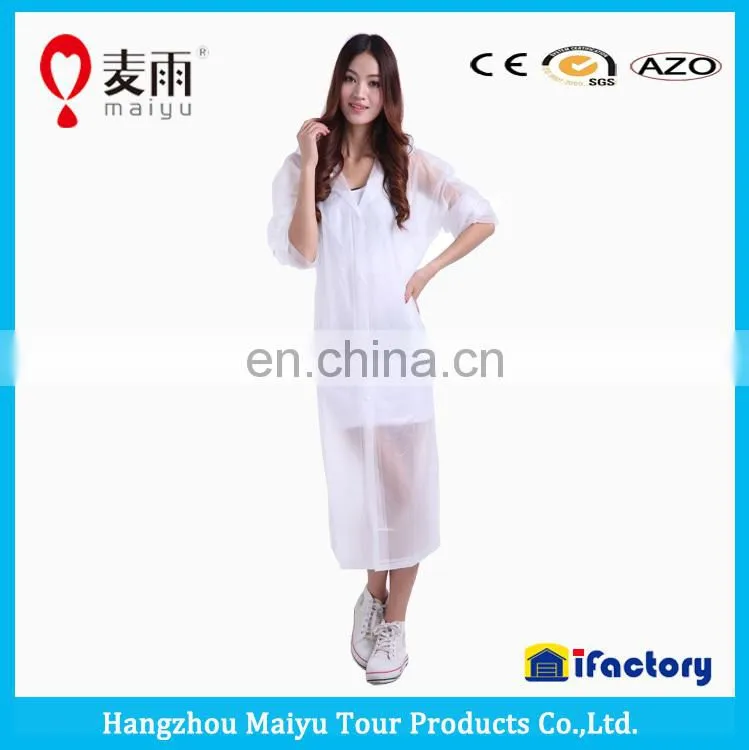 2015 fashion raincoat adult long raincoat long rain coat