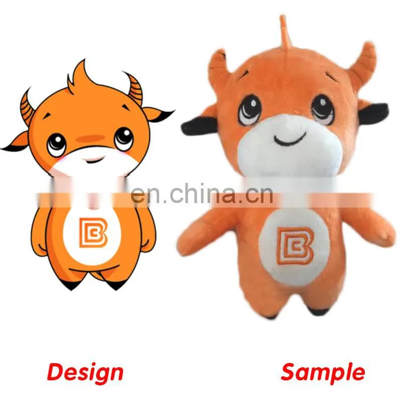 Plush toys cow doll simulation Boys and girls gift creative stuffed toy