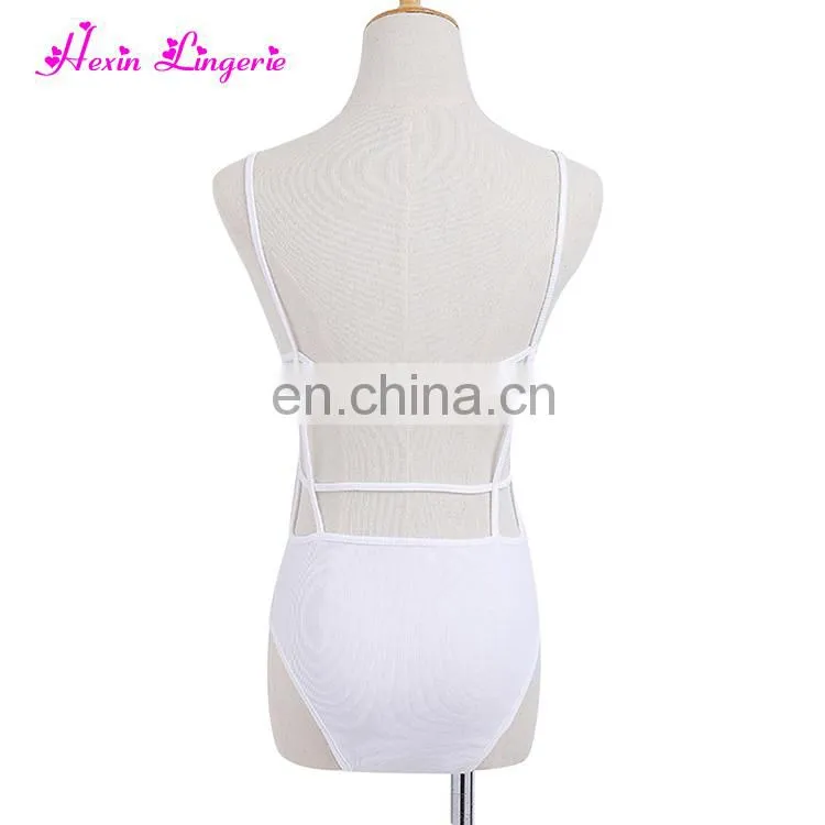 Fast Delivery white harness sleeveless romper women bodycon sexy jumpsuits