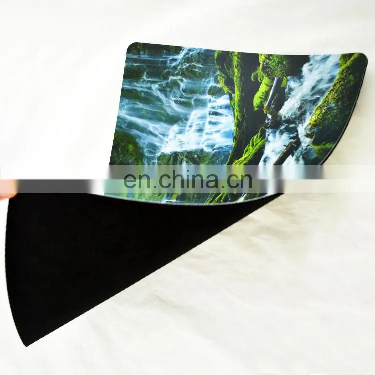 Hard PVC top custom design printed promotional rubber desk pad