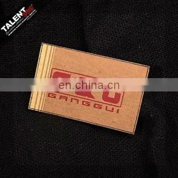 wash-paper causal jeans leather label