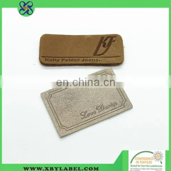 Garment leather label/ rubber heat transfer label