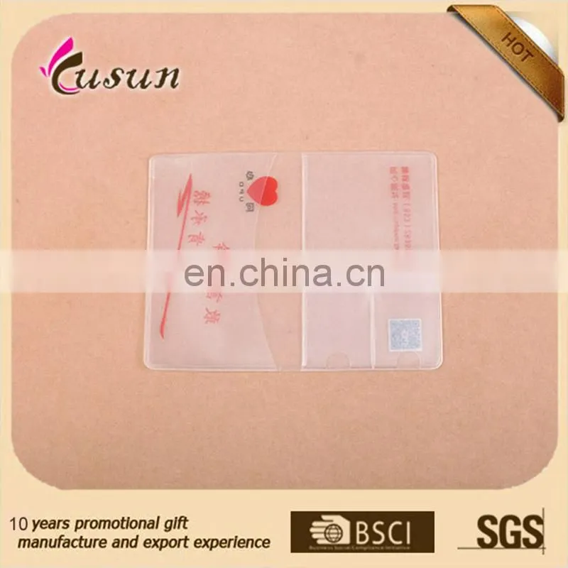 Hot selling custom logo PVC business name card holder