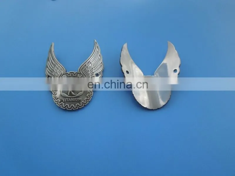 customized bike head badge bicycle emblem with 3M sticker head tube emblem