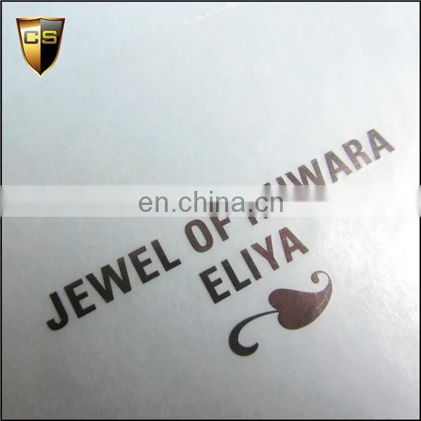 The Shenzhen factory professional custom perfume bottles signage electroformed nickel stickers