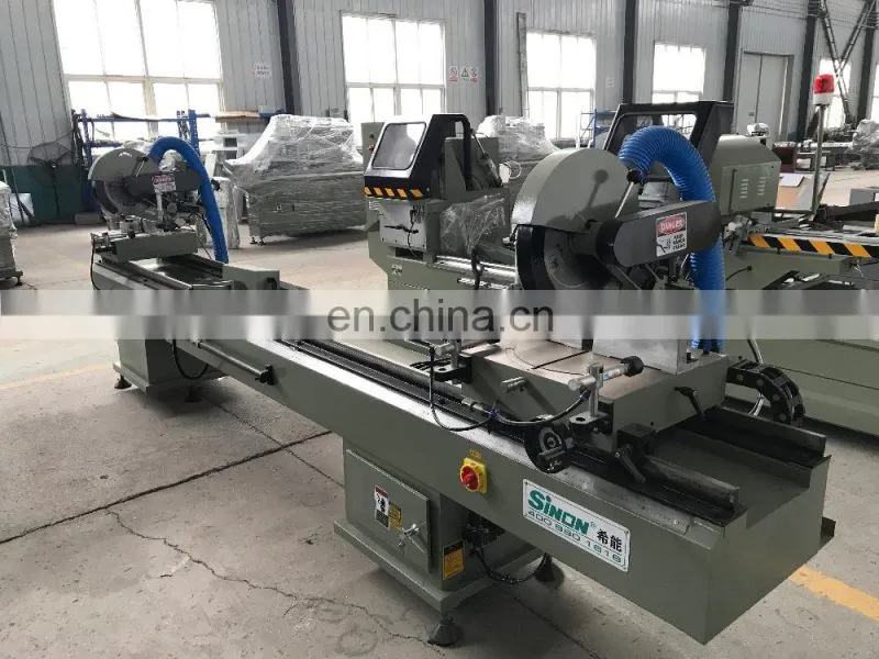 Arbitrary Angles PVC Window Door Double Head Cutting Machine