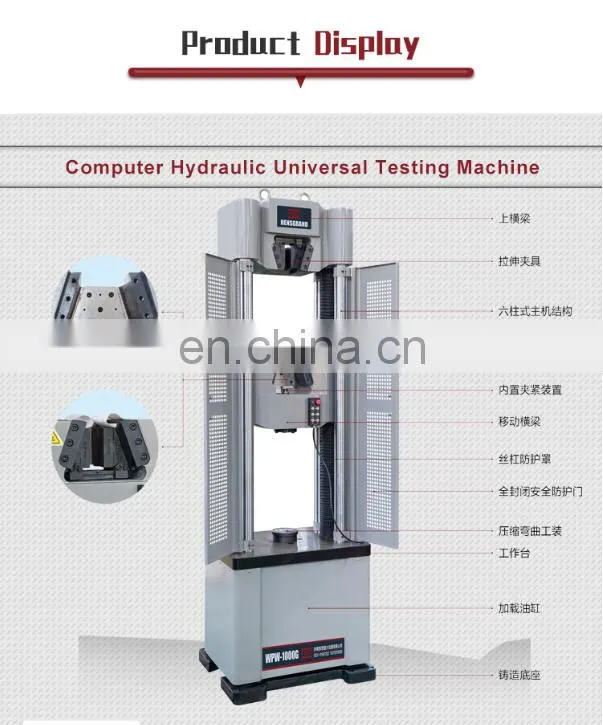 China supplier mechanical universal testing equipment for metal steel materials