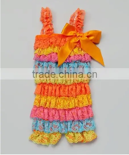 Details about Satin Ruffle Petti Romper Hearts Polka Dots Print straps Photo Medium 6-18M