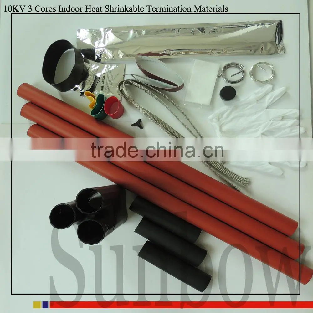SUNBOW 8.7/15KV 2 Cores Cable Set Heat Shrinkable indoor Terminations