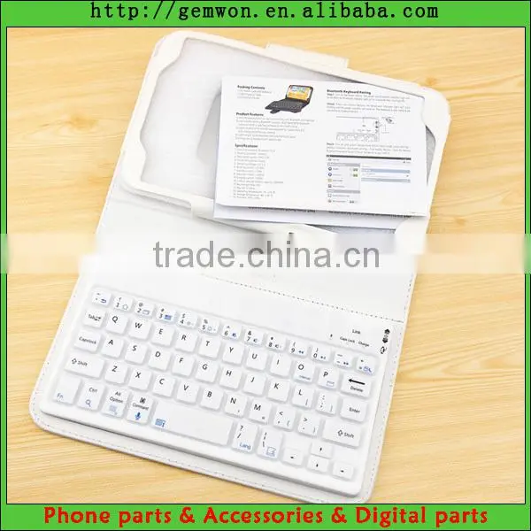PU Leather Removeable Bluetooth Keyboard Case For Samsung Galaxy Tab 3 8" T310