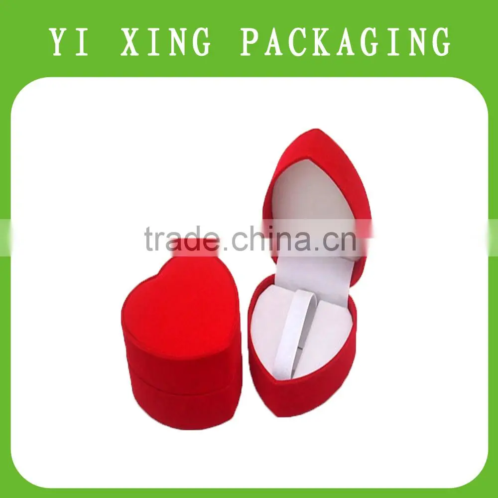 YIXING heart-shaped cardboard finger ring jewelry box,gift box